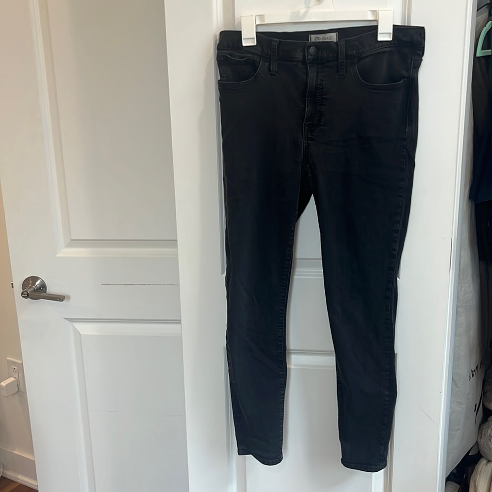Madewell Roadtripper High Rise Black Skinny Jeans size 31